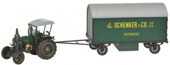 SCH7697 - LANZ BULLDOG con carrello cabina e rimorchio SCHENKER & CO