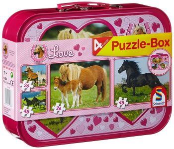 SCM55588 - 2 puzzle da 26 pezzi e 2 puzzle da 48 pezzi - CAVALLI