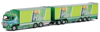 WSI01-1023 - VOLVO FH02 Globetrotter XL portapacchi rigido 6x2 rimorchio combinato e carrello RISTIMAA CIDER SHARK